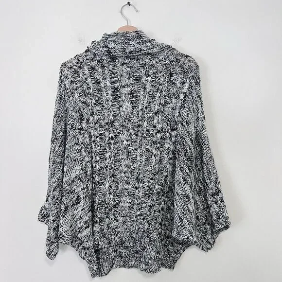Anthropologie MOTH Kingsley Marled Cable Knit Cowl Neck Sweater Size L - Picture 8 of 10